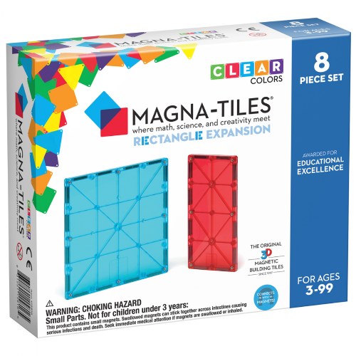 Magna-Tiles® Rectangle Expansion Set - 8 Piece Set