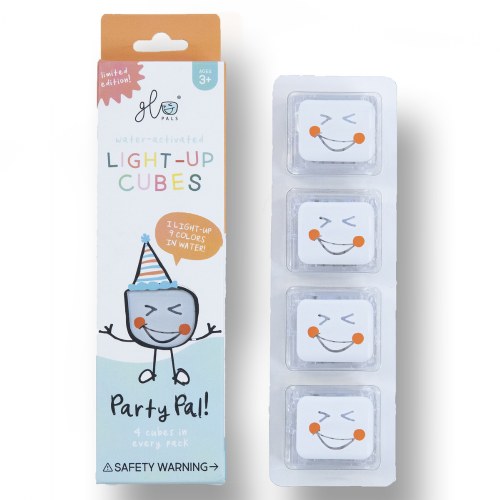 Party Pal Glo Pals Light Up Water Cubes - Multi-Colored