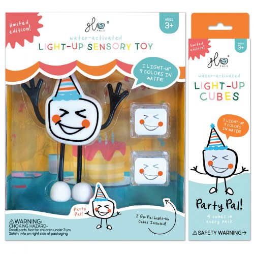Glo Pals Party Pal Character & 6 Color Changing Glo Cubes