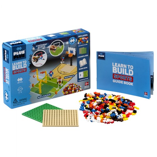 Plus-Plus® Learn to Build Sports - 380 Pieces & 2 Baseplates