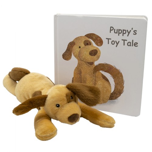 Puppy Soft Plush & "Puppy's Toy Tale" Board Book