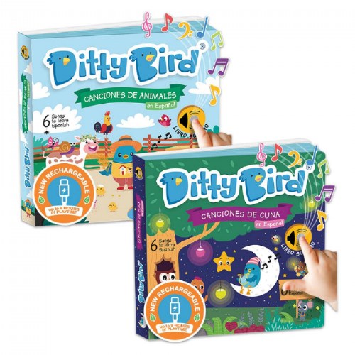 Ditty Bird Song Books in Spanish - Set of 2