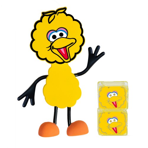Glo Pals Sesame Street Character Big Bird & 2 Light Up Water Cubes