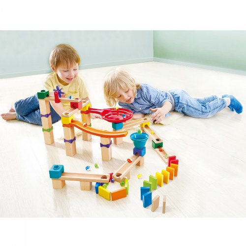 Wooden Marble Run Race Track 81 Pieces