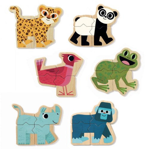 Magnetic Silly Animal Puzzles