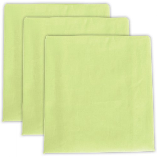 Premium Standard Cot Sheets - Green - Set of 3