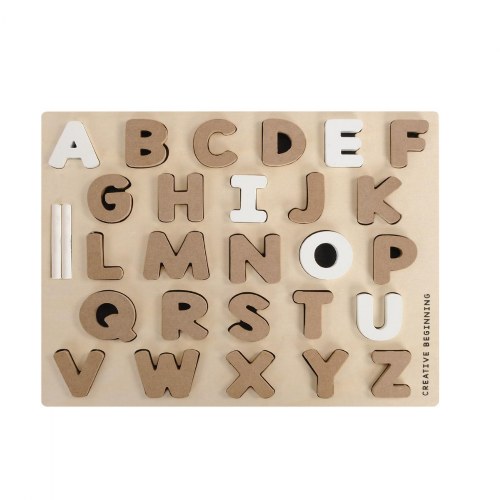 Chalkboard-Based Alphabet Puzzle