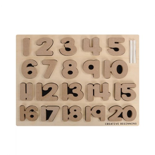 Chalkboard-Based Number Puzzle