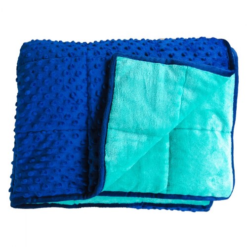 7lb Weighted Sensory Blanket - Blue & Green