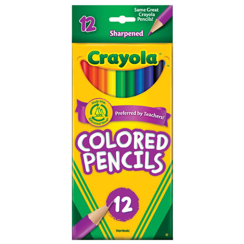 Crayola® 12-Pack Eco-Friendly Bright Colored Pencils