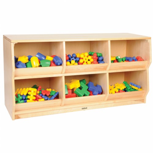 Premium Solid Maple Preschool PlayBin Storage