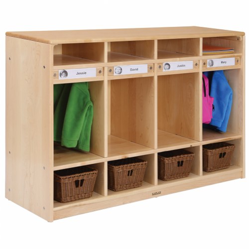 Premium Solid Maple 4Section Locker