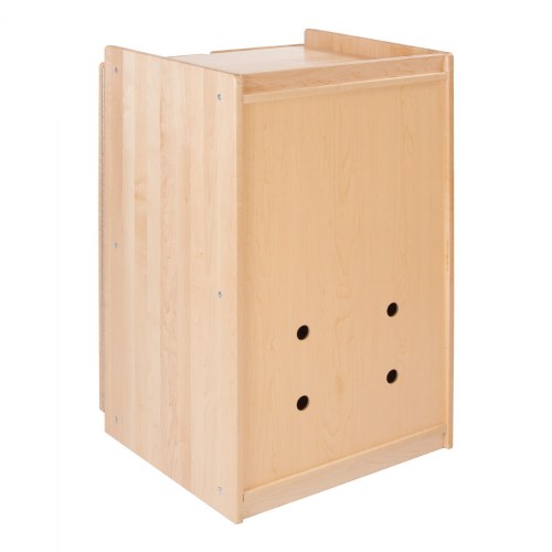 Premium Solid Maple Mobile Locking Cabinet