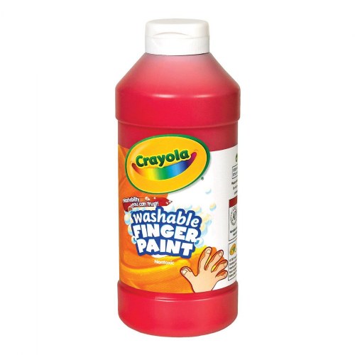 Crayola® Washable Finger Paint - Red - 16 oz. Plastic Bottle