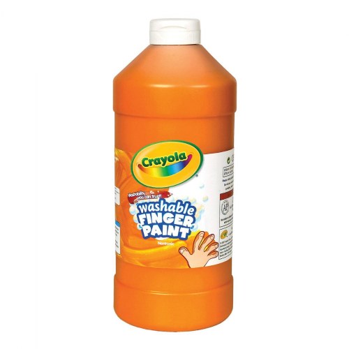 Crayola® Washable Finger Paint - Orange - 16 oz. Plastic Bottle