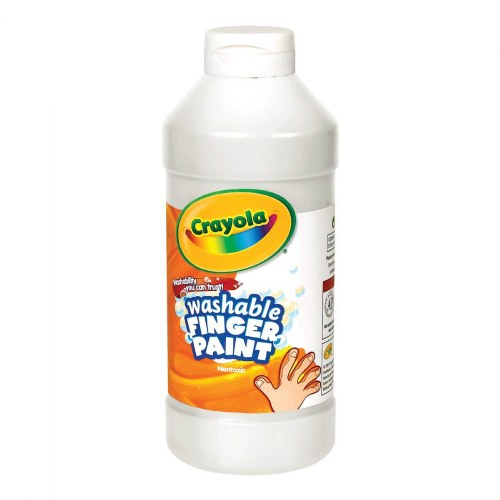 Crayola® Washable Finger Paint - White - 16 oz. Plastic Bottle