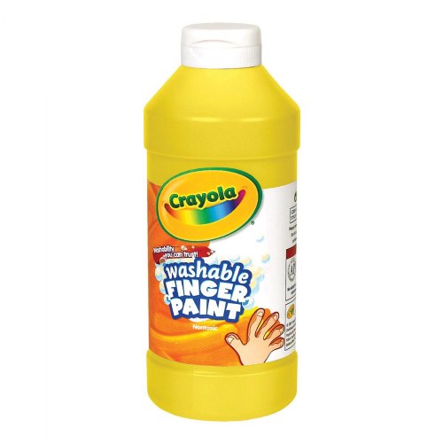 Crayola® Washable Finger Paint - Yellow - 16 oz. Plastic Bottle