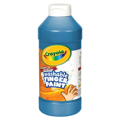 Crayola® Washable Finger Paint - Blue - 16 oz. Plastic Bottle