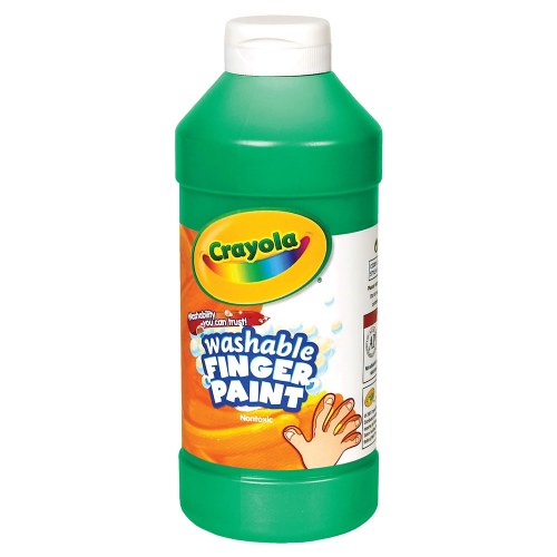 Crayola® Washable Finger Paint - Green - 32 oz. Plastic Jar