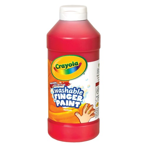 Crayola® Washable Finger Paint - Red - 32 oz. Plastic Jar