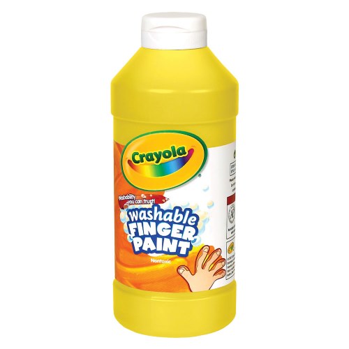 Crayola® Washable Finger Paint - Yellow - 16 oz. Plastic Bottle