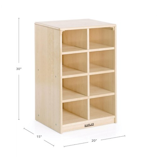 Premium Solid Maple 8-Cubby Storage