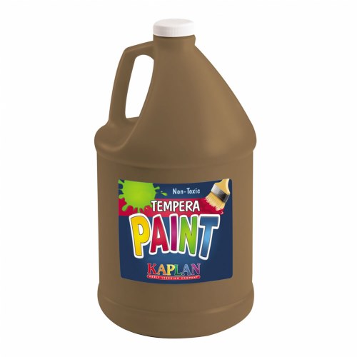 Kaplan Kolors Tempera Paint - Brown - 1 gallon
