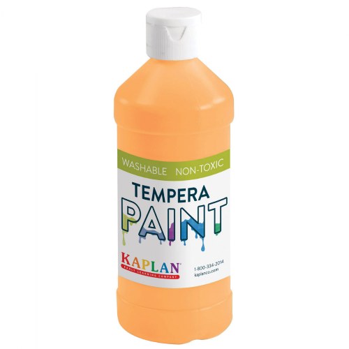 Kaplan Kolors Fluorescent Tempera Paint - Neon Orange
