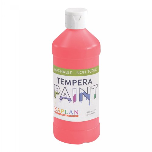 Kaplan Kolors Fluorescent Tempera Paint - Neon Red