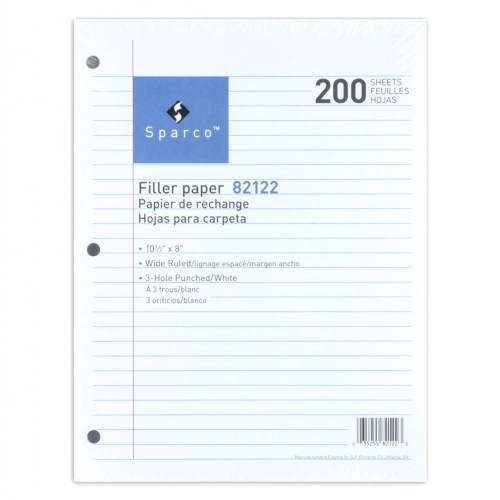 Notebook Filler Paper - 200 Sheets