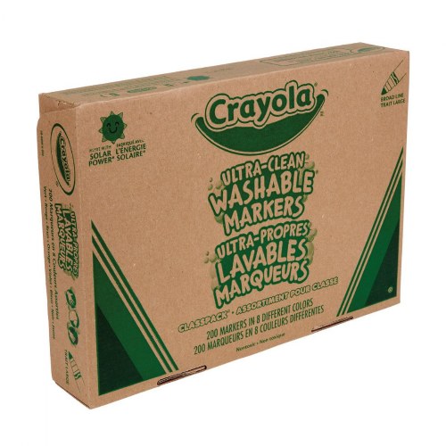 Crayola® Broad Line Washable Markers Classpack - 200 count, 8 colors