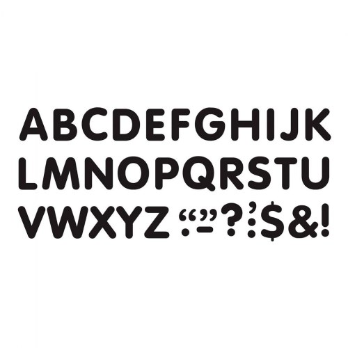 2" Black Letters and Punctuation Marks STICK-EZE®