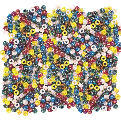 Metallic 6mm Pony Beads - 1,500 Pieces