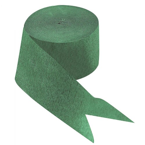 Crepe Paper Streamer - Green - 81 Feet