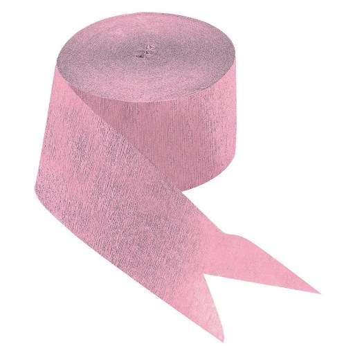 Crepe Paper Streamer - Pink - 81 Feet