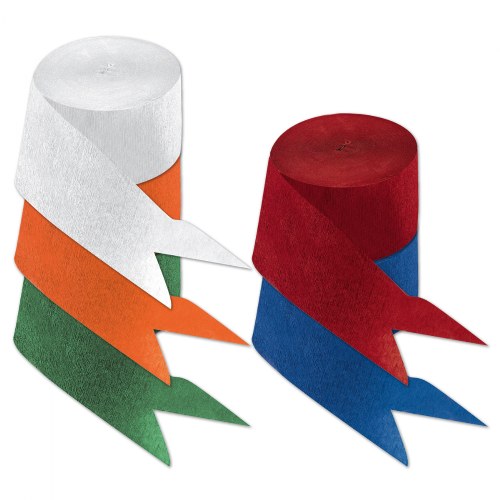 Crepe Paper Streamers Roll - Set of 5