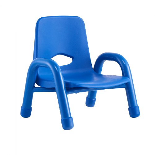 Nature Color Chunky Stackable Chair - 7.5" Seat Height - Blue