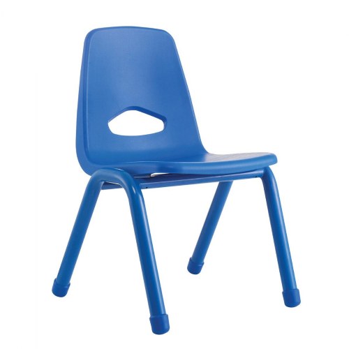 Factory Second Chunky Stackable Chair - 15.5" Seat Height - Blue