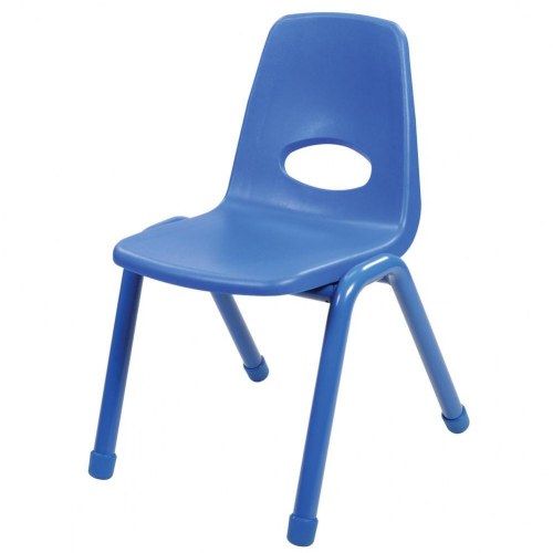 Factory Second Chunky Stackable Teacher Chair - 17.5" Seat Height - Blue