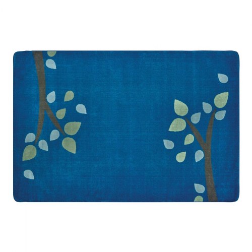 Kaplan® Branching Out Carpets  - 6' x 9' Rectangle - Blue