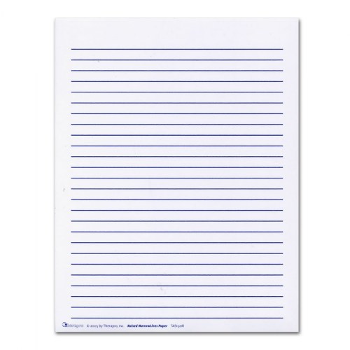 Wide Lined Raised Paper