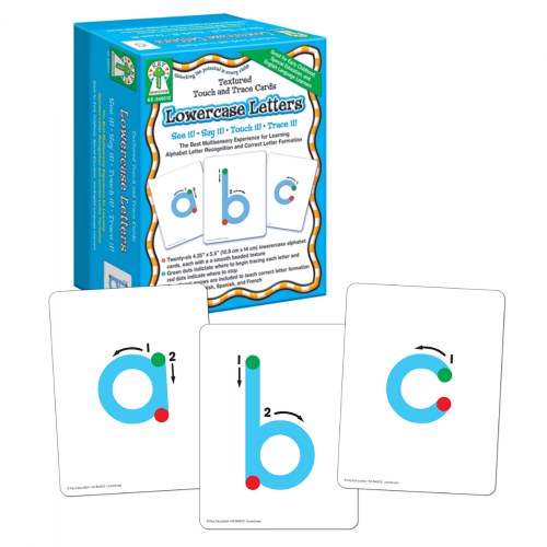 Textured Touch and Trace Cards - lowercase