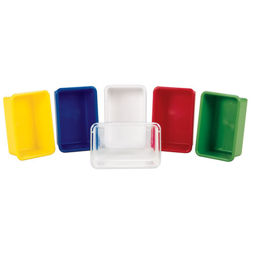 colored storage bins