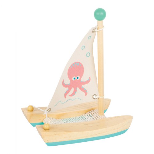 Octopus Catamaran Wooden Water Toy