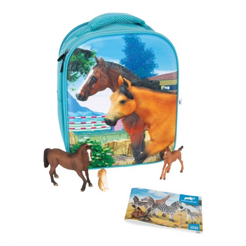 3D Horse Stable Junior Backpack with 3 Figures
