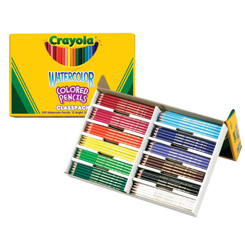 Crayola® Watercolor Colored Pencils Classpack 240 count 12 colors