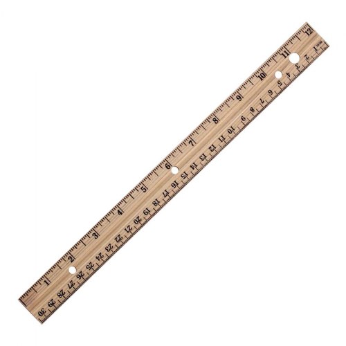 12" Wooden Ruler