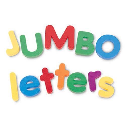 Jumbo Magnetic Letters - Uppercase and Lowercase