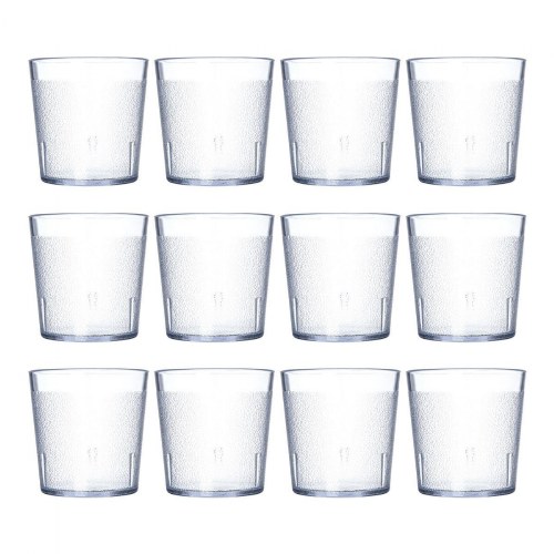 9 oz. Clear Stackable Tumbler - Set of 12