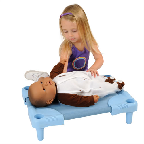 baby doll and cot